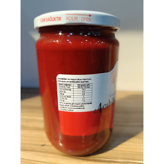 El Yapımı Anniçka Acı Biber Salçası Kahvaltılık 600gr