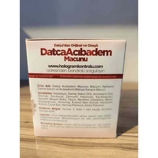 Datça Damla Sakızlı Acı Bademli Macun 240 Gr