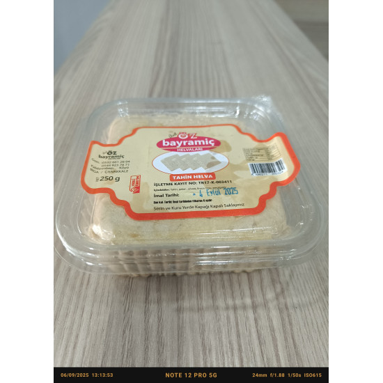 Öz Bayramiç Tahin Helvası 250 gr