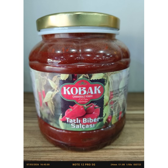 Kobak Tatlı Biber Salçası 1600 Gr