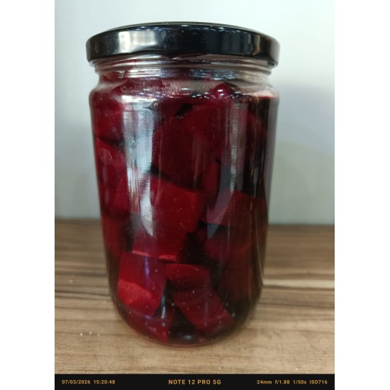 Organik Yenge Pancar Turşusu Küçük 650 Gr