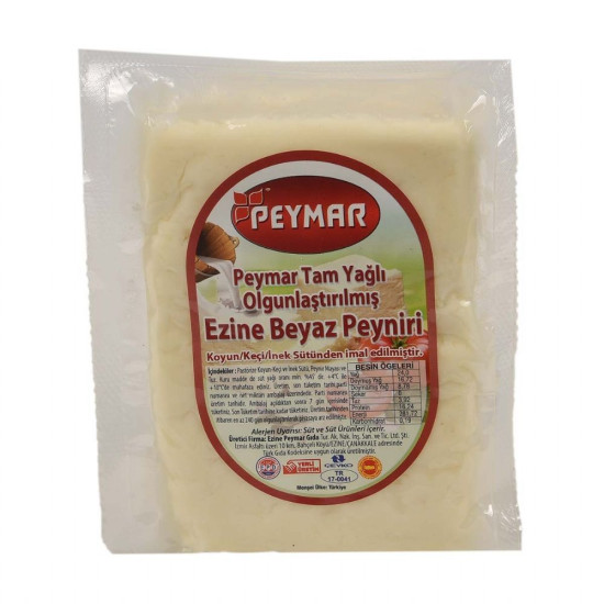 Peymar Ezine Peyniri 655 - 720 Gram (Koyun, Keçi ve İnek Sütü)